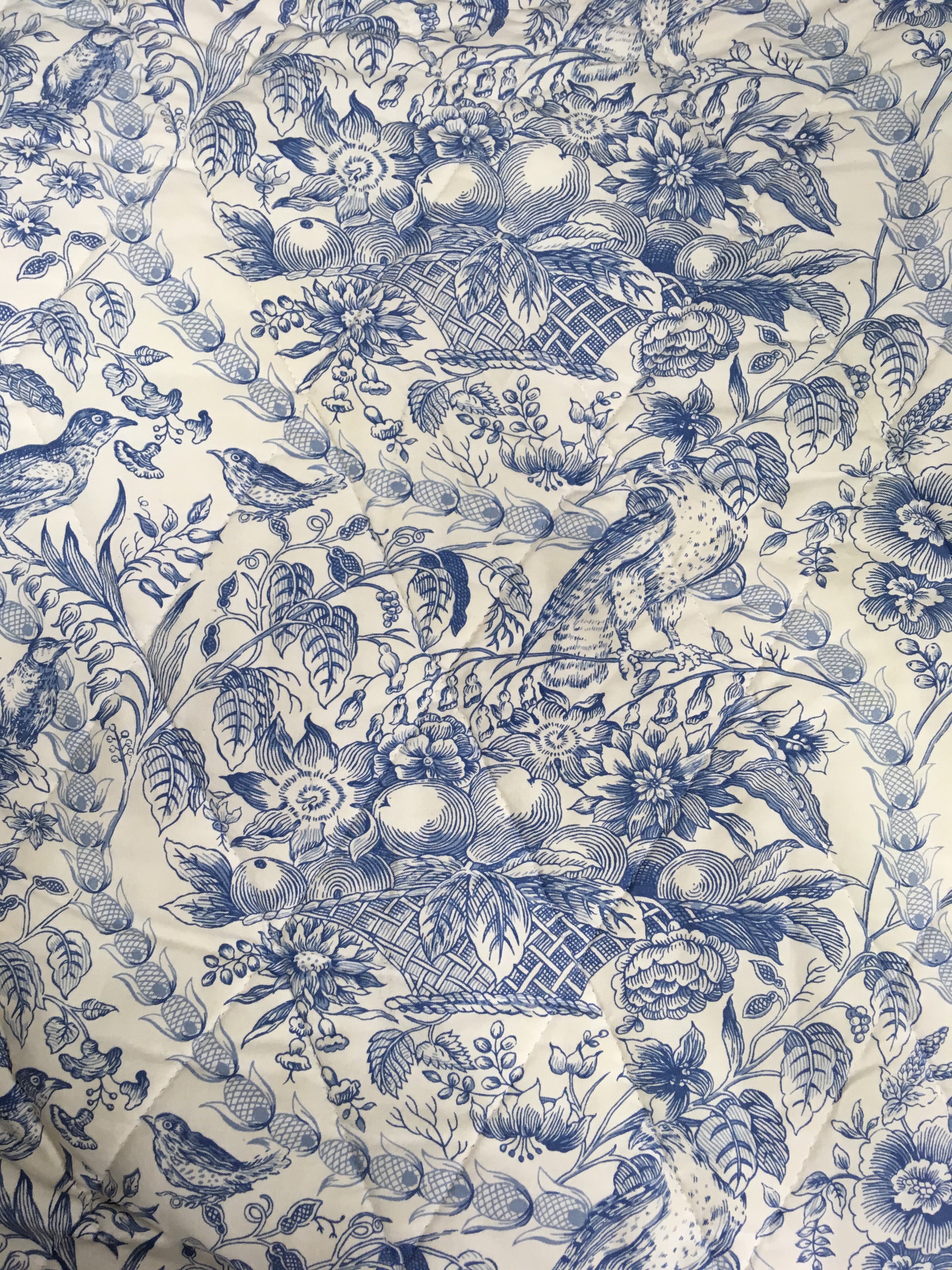 White/Blue Toile Seasons Textiles