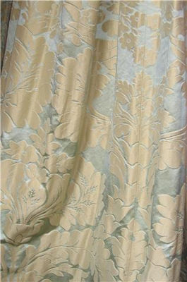 Green And Gold Classical Silk Damask